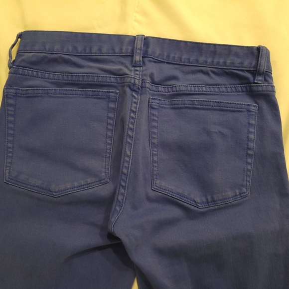 J Crew Toothpick Cropped Bright Blue Jeans, Size 27 - Picture 5 of 11